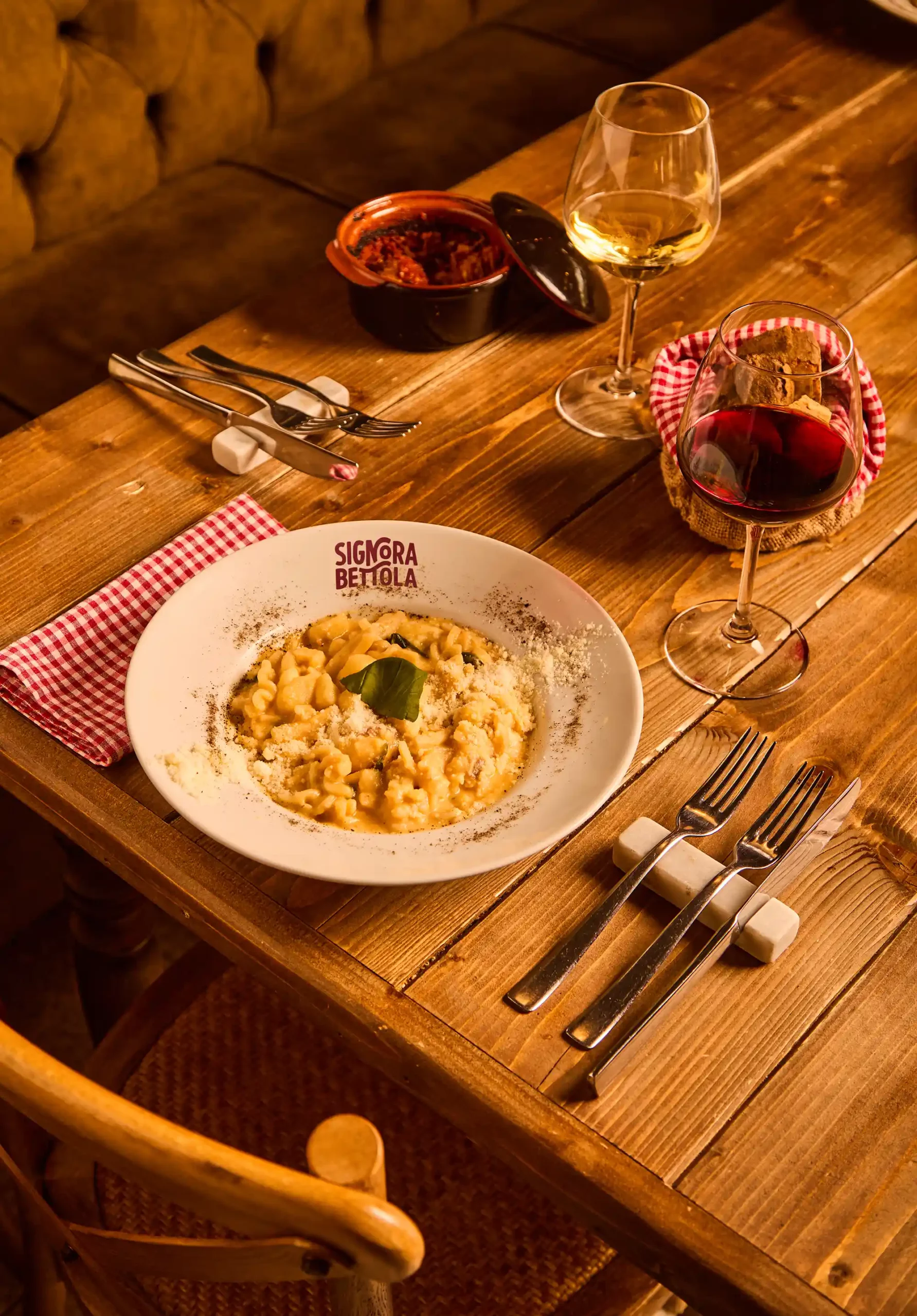 Primo piatto di pasta e patate di Signora Bettola